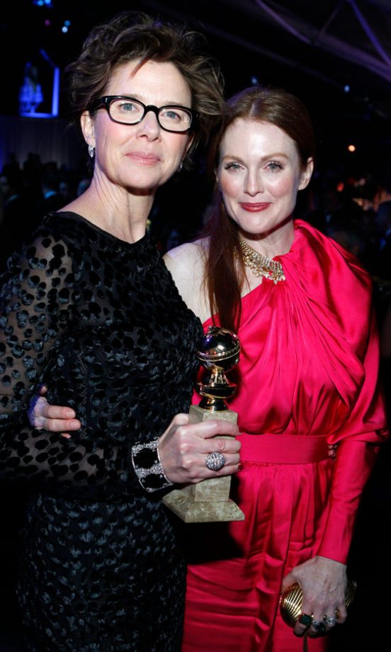 Annette Bening And Julianne Moore At The Golden Globes 2011 NBC Universal After Party