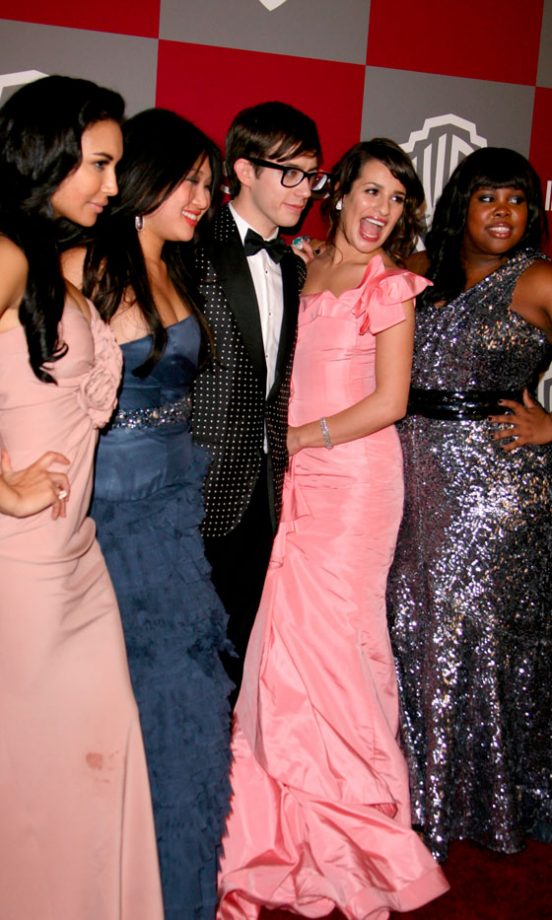 The Glee Cast At The Golden Globes 2011 Warner Bros And Instyle Magazine After Party