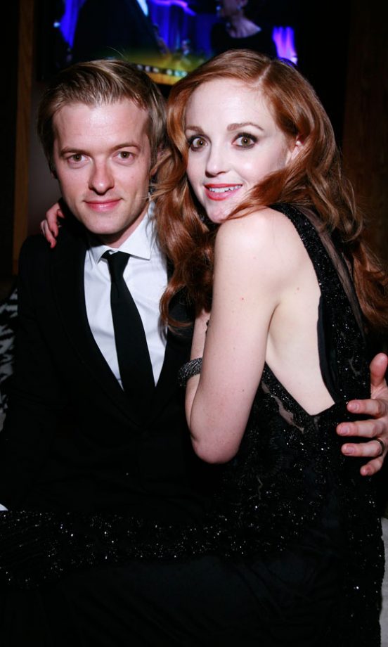 Adam Campbell And Jayma Mays At The Golden Globes 2011 Fox Searchlight After Party