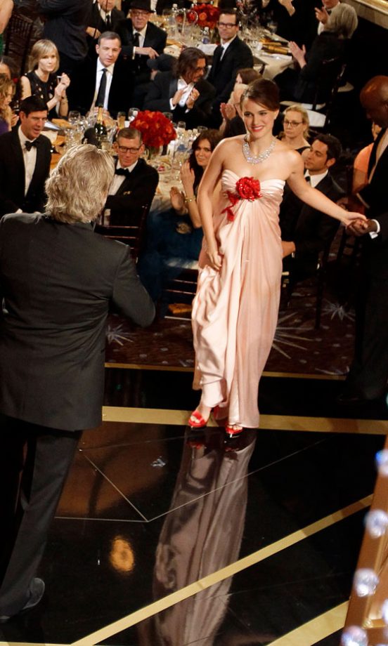 Natalie Portman And Jeff Bridges At The Golden Globe Awards, 2011