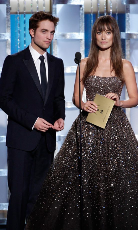 Robert Pattinson And Olivia Wilde At The Golden Globe Awards, 2011