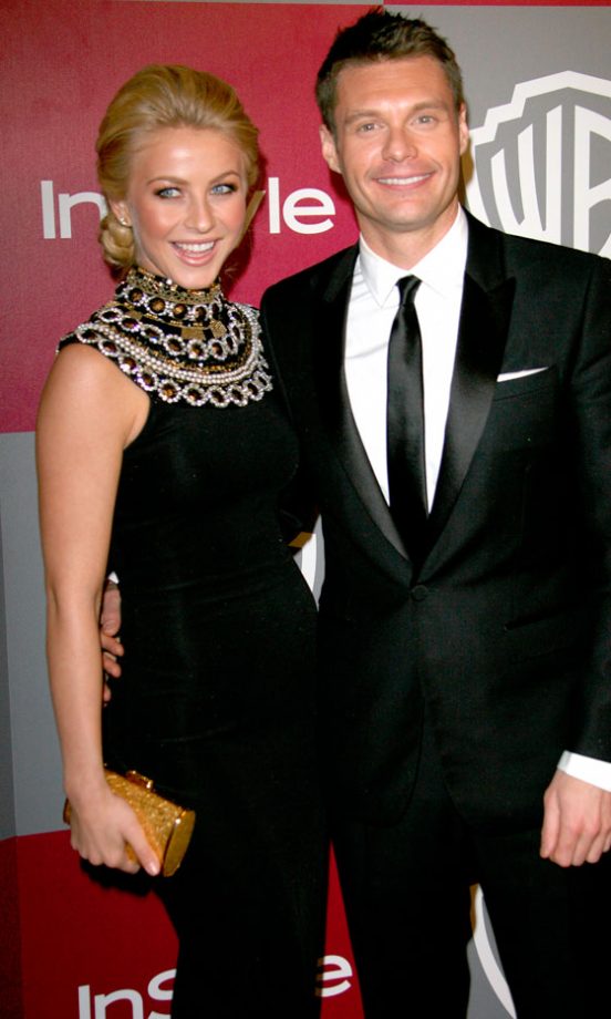 Julianne Hough And Ryan Seacrest At The Golden Globes 2011 Warner Bros And Instyle Magazine After Party