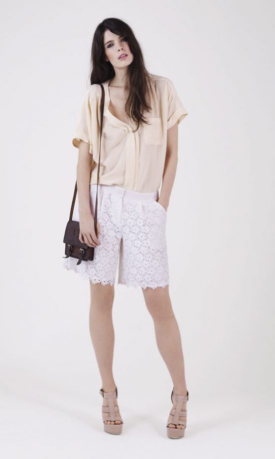 Warehouse Spring/Summer 2011: Lace Shorts, £40 And Blouse, £50