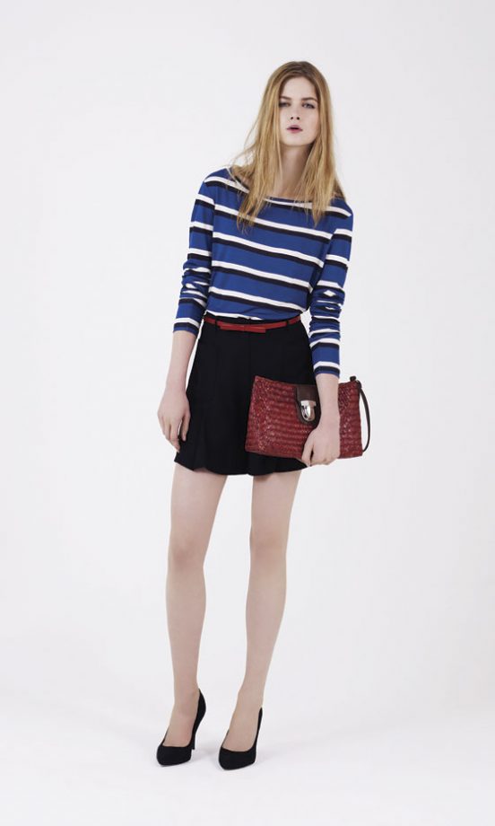 Bold Stripes From Warehouse For Spring/Summer 2011: Top, £22 And Clutch Bag, £22