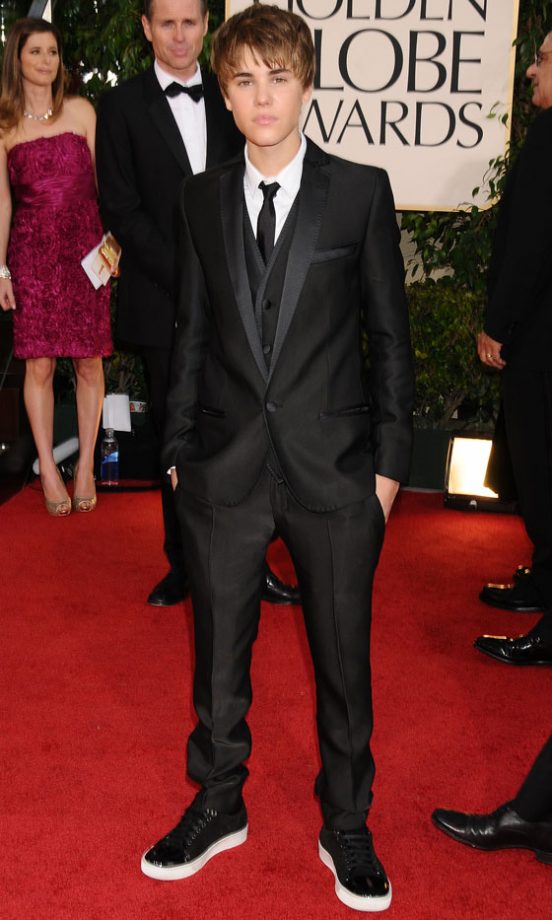 Justin Bieber At The Golden Globe Awards, 2011