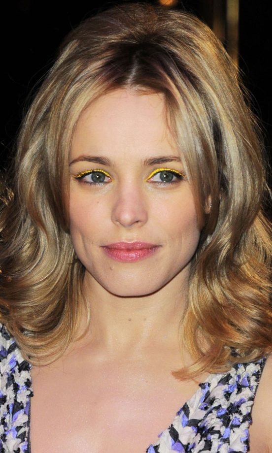 Rachel McAdams Wearing Yellow Eyeshadow At The London Film Premiere Of Morning Glory, 2011