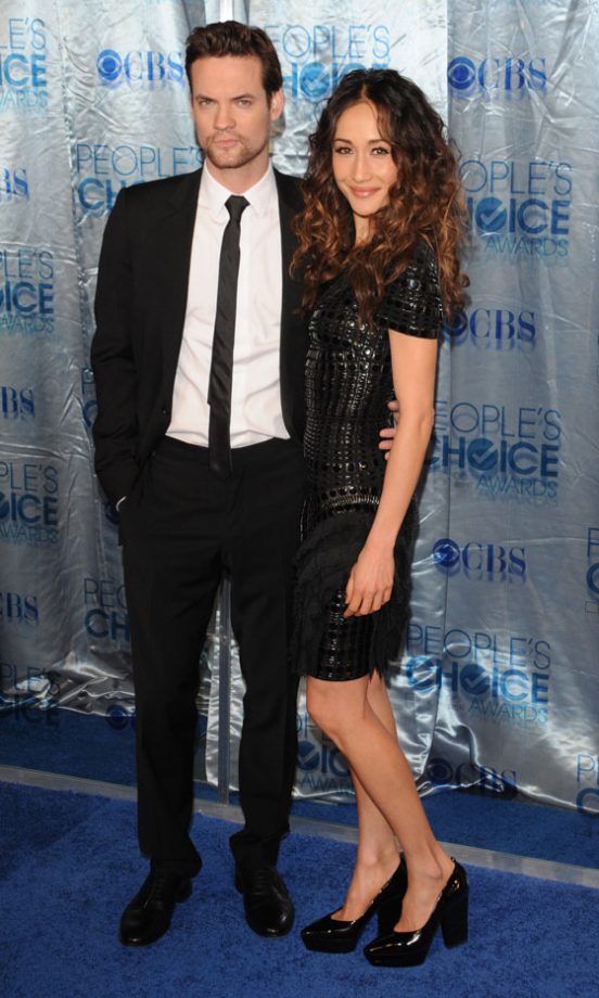 Shane West and Maggie Q At The People's Choice Awards 2011