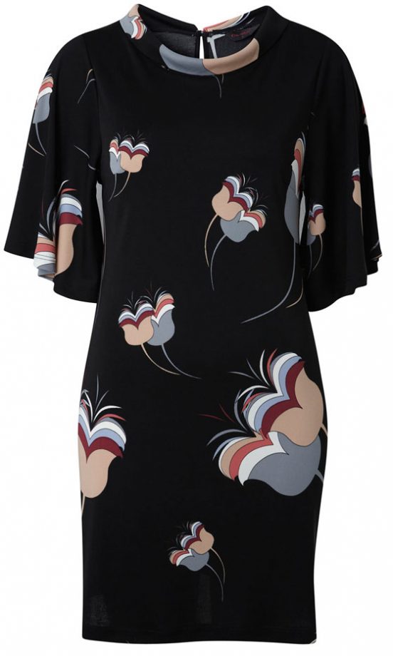 Miss Selfridge Vintage Print Crepe Dress, £40