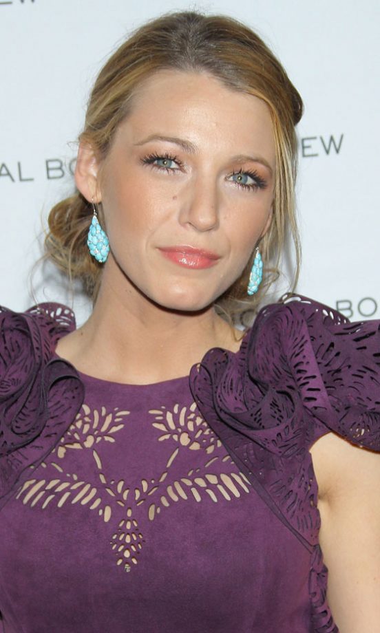 Blake Lively Completes Her Outfit With Statement Earrings At The National Board of Review Awards 2011