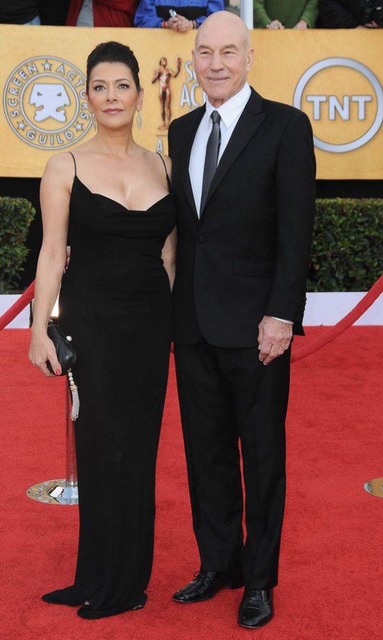 Marina Sirtis And Patrick Stewart At The Screen Actors Guild Awards, 2011