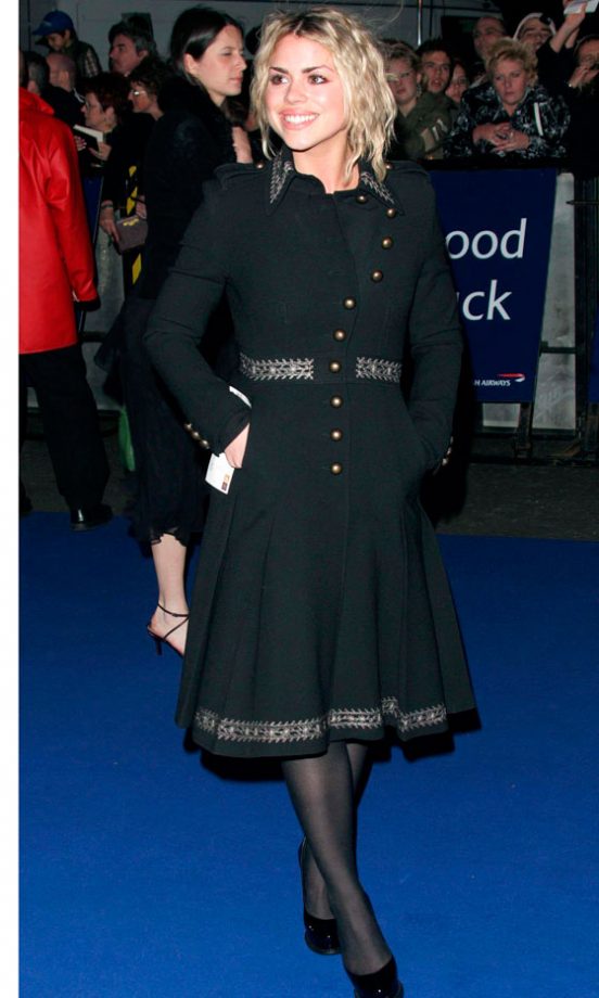 Billie Piper Wraps Up At The National Television Awards, October 2005