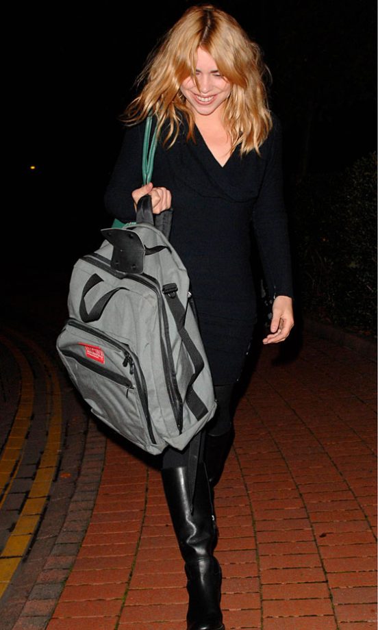 Billie Piper Out And About With A Giant Rucksack - As You Do, October 2006