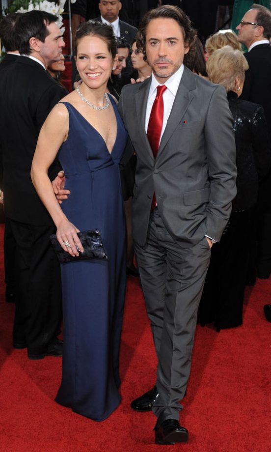 Robert Downey And Susan Downey At The Golden Globe Awards, 2011