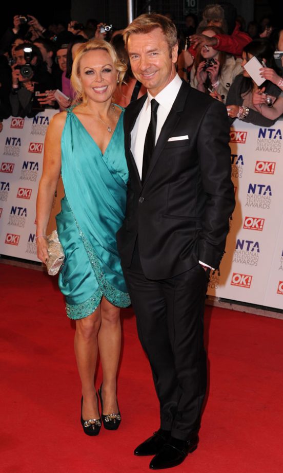 Jayne Torvill Wearing Forever Unique And Zara On The Red Carpet With Christopher Dean At The National Television Awards 2011