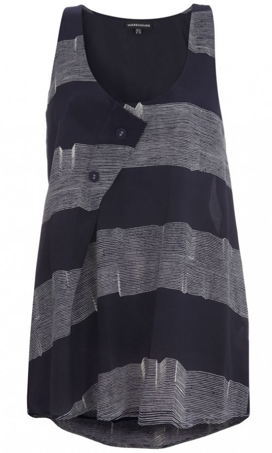 Warehouse Wavy Stripe Vest, £45