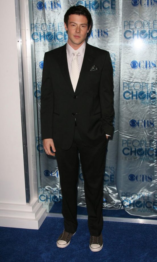 Cory Monteith Arrived With His Glee Cast Members At The People's Choice Awards 2011
