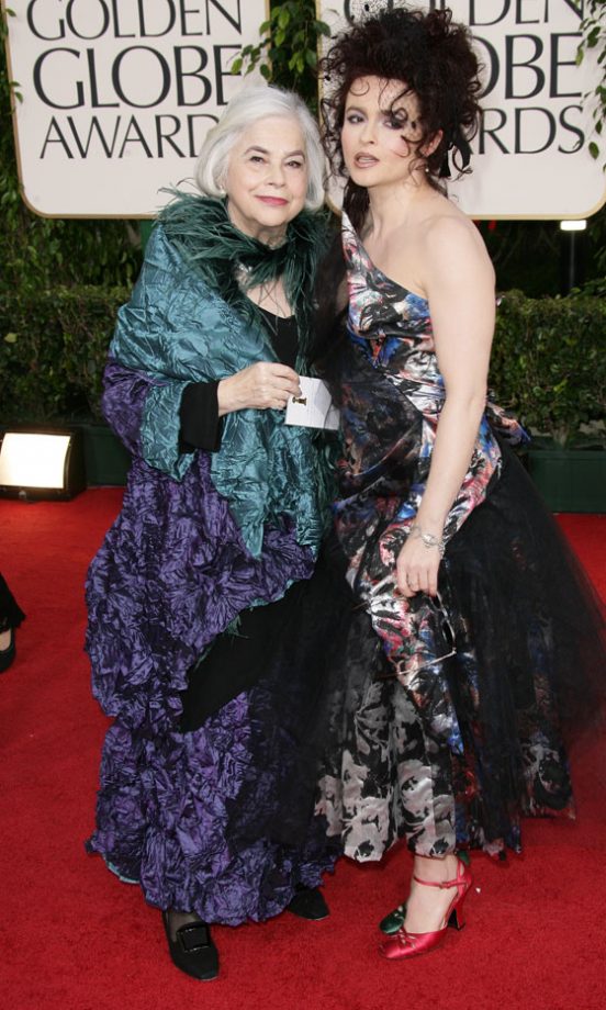 Helena Bonham Carter And Guest At The Golden Globe Awards, 2011