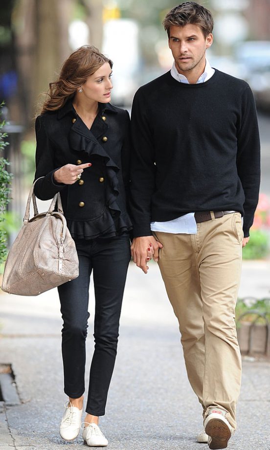 Olivia Palermo With Johannes Huebl Out And About In New York, 2009