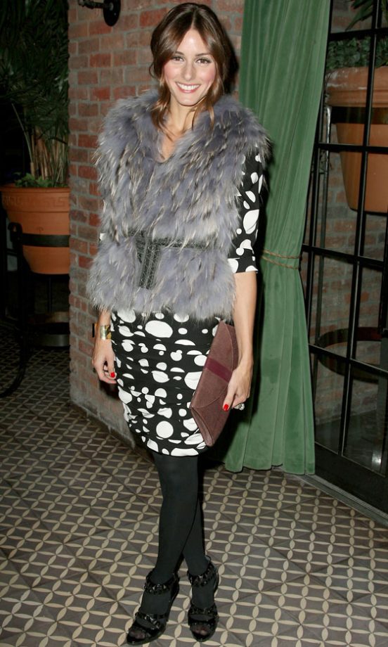 Olivia Palermo Wearing A Diane Von Furstenberg Dress And Topshop Shoes, 2009