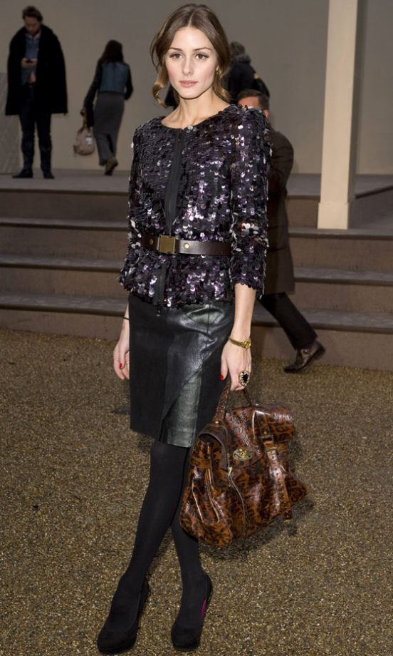 Olivia Palermo At The Burberry Show During London Fashion Week, 2010