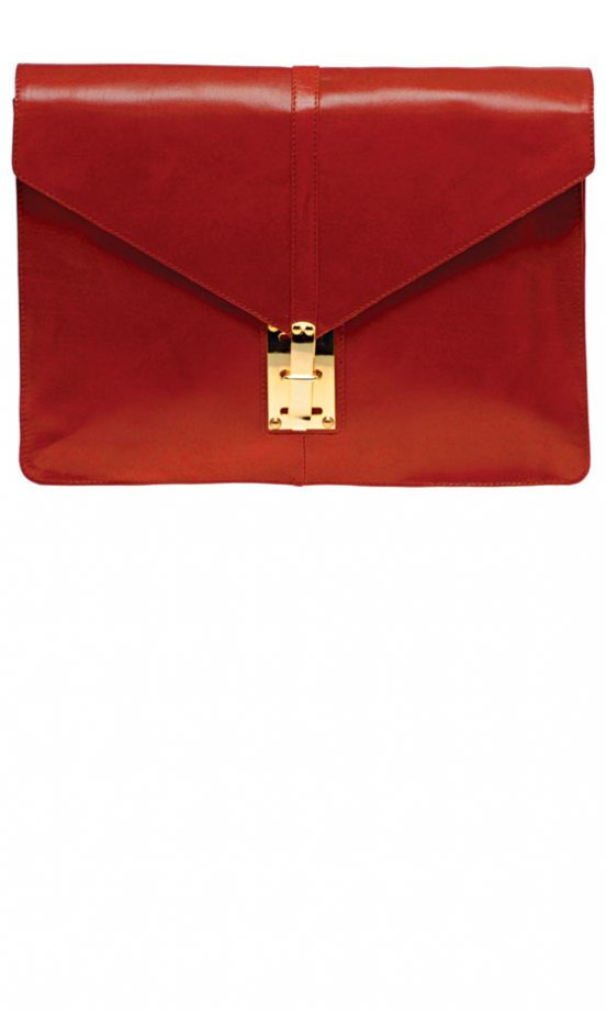 Asos Leather Portfolio Clutch, £55
