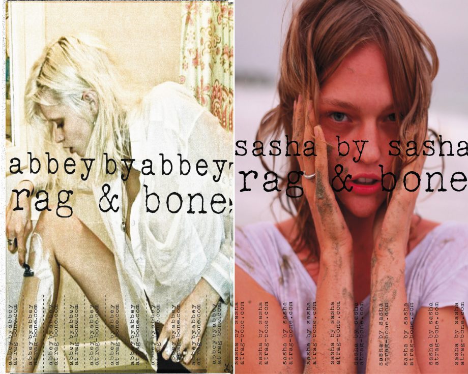 Sasha Pivovarova and Abbey Lee Kershaw model in Rag & Bone's New spring/summer 2011 campagin