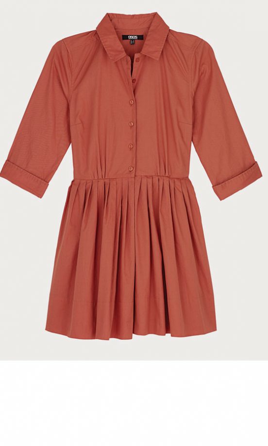 Asos Pleat Shirt Dress, £35 - Coming Soon