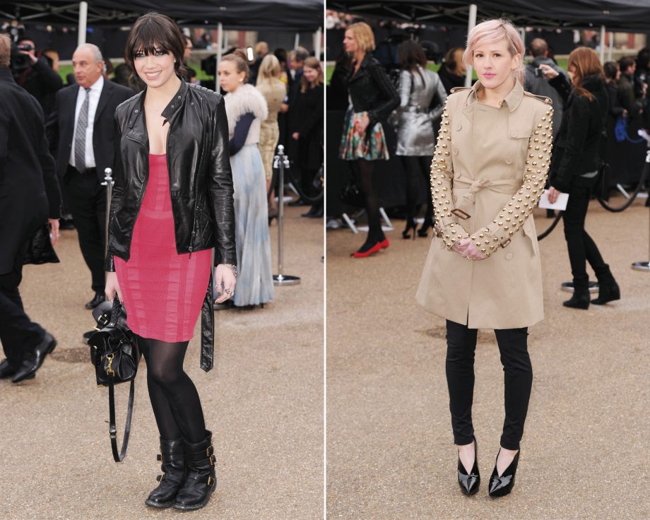 Check out the super-hot celebrities including Daisy Lowe and Ellie Goulding at the Burberry autumn/winter 2011 show at London Fashion Week