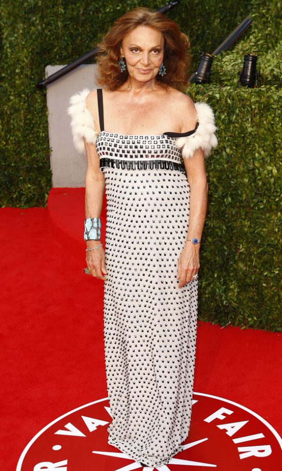 Diane Von Furstenberg At The Vanity Fair Oscar After-Party 2011
