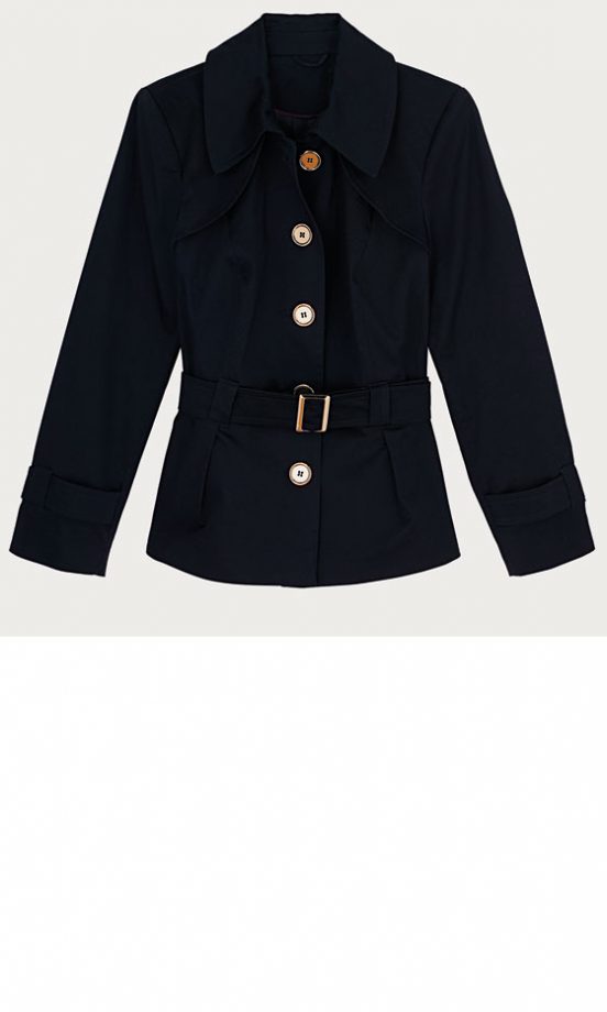 Evans Navy Sheen Short Mac, £49.50