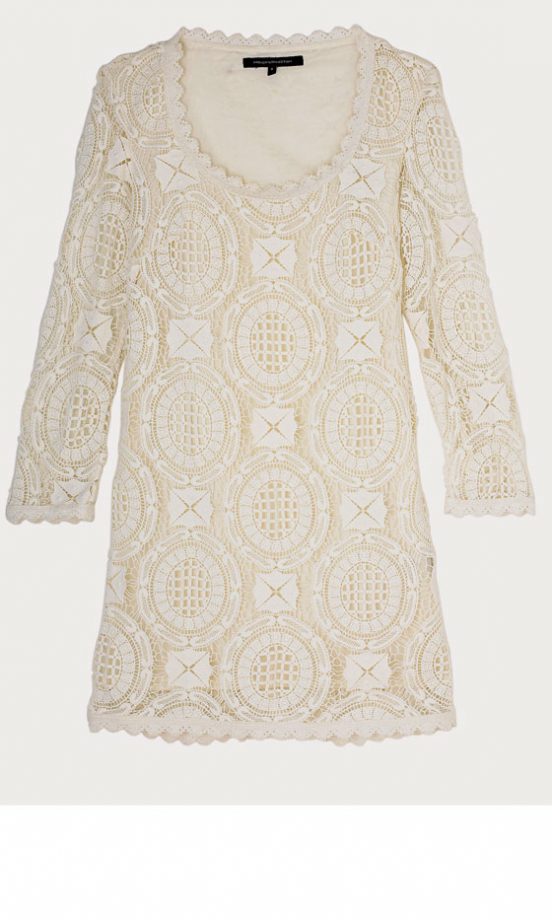 French Connection Cream Lace Dress, £165