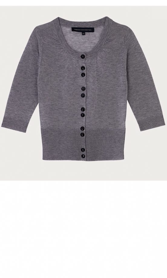 French Connection Grey Cardigan, £55 - In Store Only