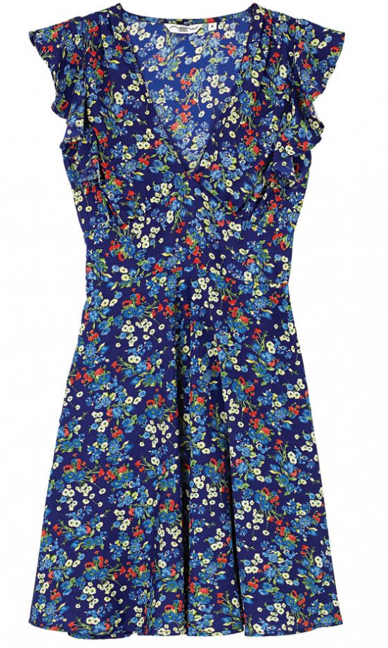 New Look Blue Floral Tea Dress, £26.99