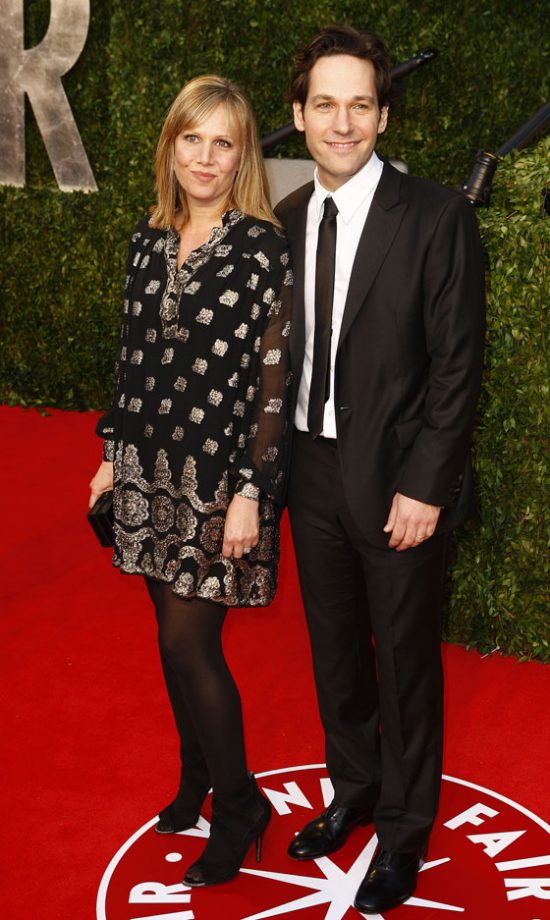 Julie Yaeger And Paul Rudd At The Vanity Fair Oscar After-Party 2011