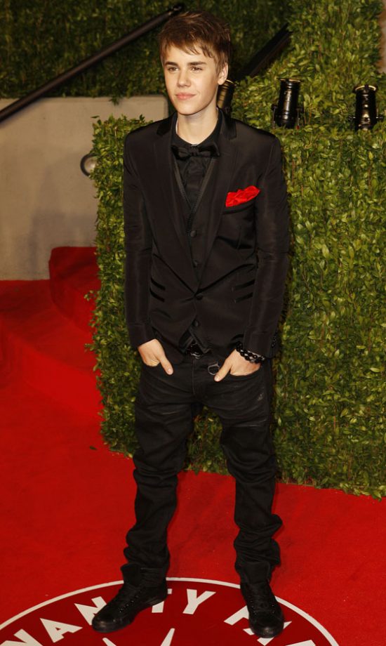 Jusitn Bieber At The Vanity Fair Oscar After-Party 2011