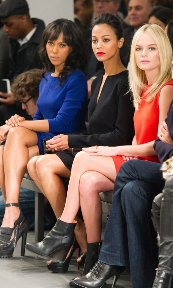 Kerry Washington, Zoe Saldana And Kate Bosworth At The Calvin Klein Autumn/Winter 2011 Fashion Show
