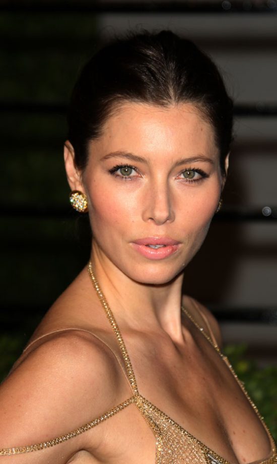 Jessica Biel At The Vanity Fair Oscar After-Party 2011
