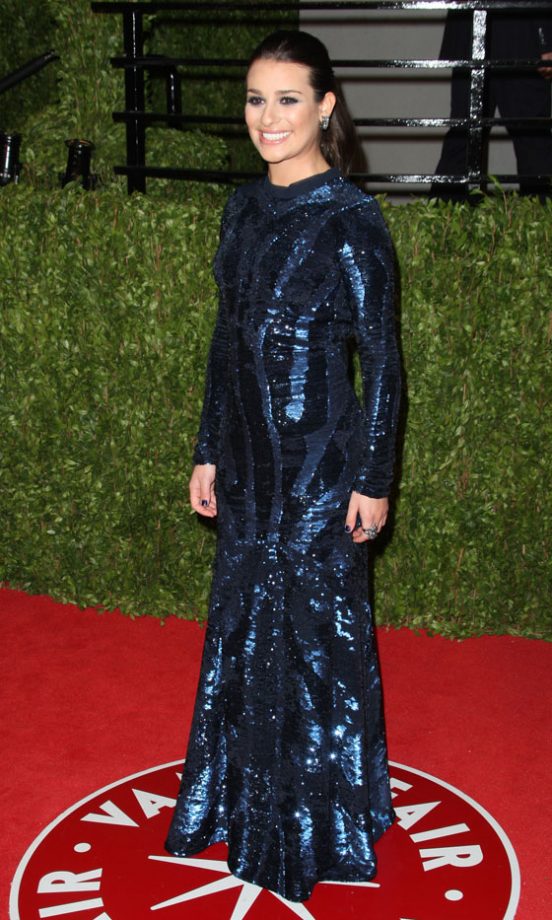 Lea Michele At The Vanity Fair Oscar After-Party 2011