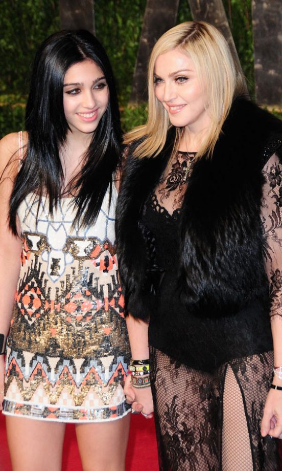 Madonna And Lourdes Leon Wearing All Saints At The Vanity Fair Oscar After-Party 2011