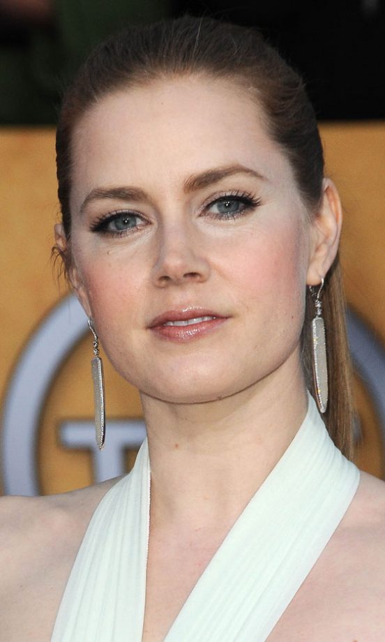 Amy Adams With A Sleek Ponytail Hairstyle At The Screen Actors Guild Awards 2011