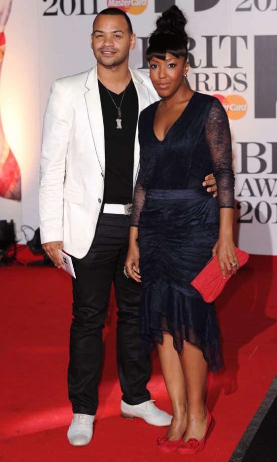 Michael Underwood And Angelica Bell At The Brit Awards 2011