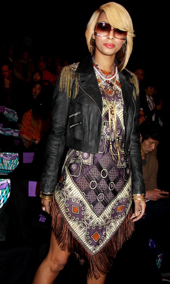 Keri Hilson At The Anna Sui Autumn/Winter 2011 Fashion Show