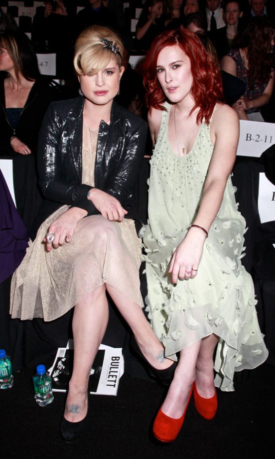 Kelly Osbourne And Rumer Willis At The Badgley Mischka Autumn/Winter 2011 Fashion Show