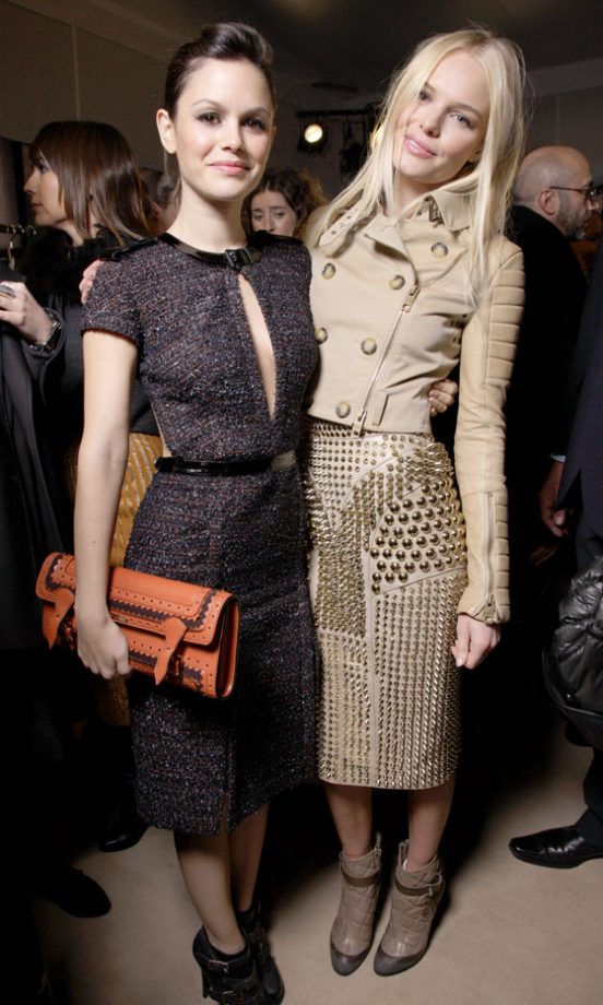 Rachel Bilson And Kate Bosworth At The Burberry Autumn/Winter 2011 Fashion Show