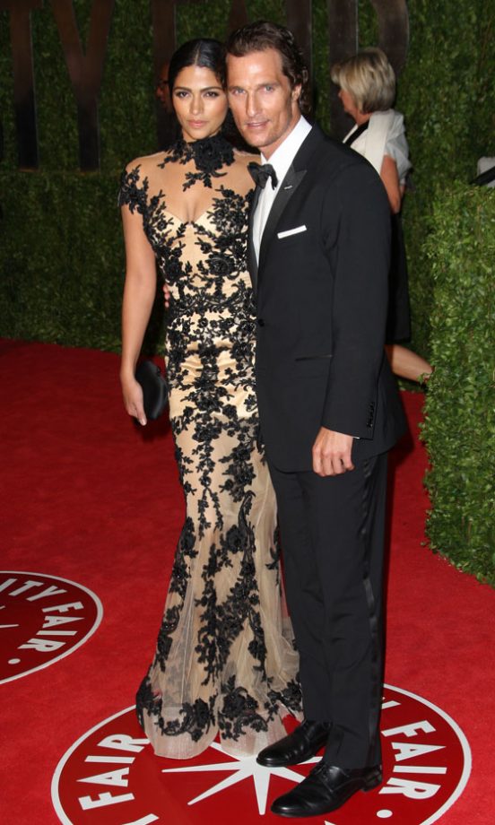 Camila Alves And Matthew McConaughey At The Vanity Fair Oscar After-Party 2011