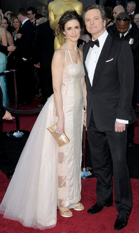 Colin Firth And Livia Giuggioli At The Oscars 2011