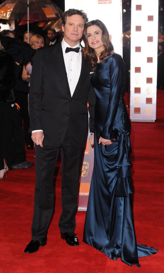 Colin Firth And Wife Livia At The Bafta Awards 2011