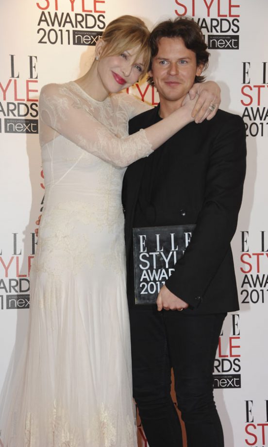 Courney Love And Christopher Kane At The Elle Style Awards 2011