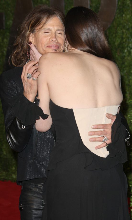 Steven Tyler And Liv Tyler At The Vanity Fair Oscar After-Party 2011