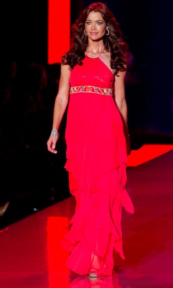 Denise Richards At The Heart Truth's Red Dress Fashion Show 2011